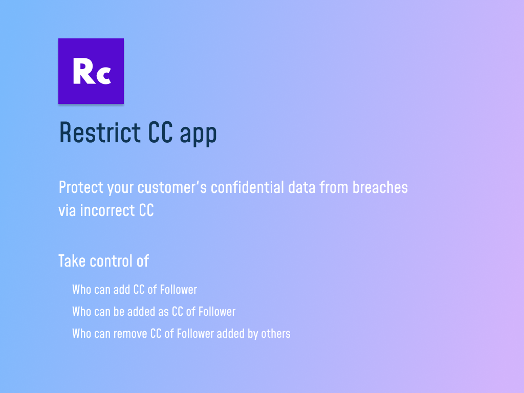 Restrict CC screenshot 1